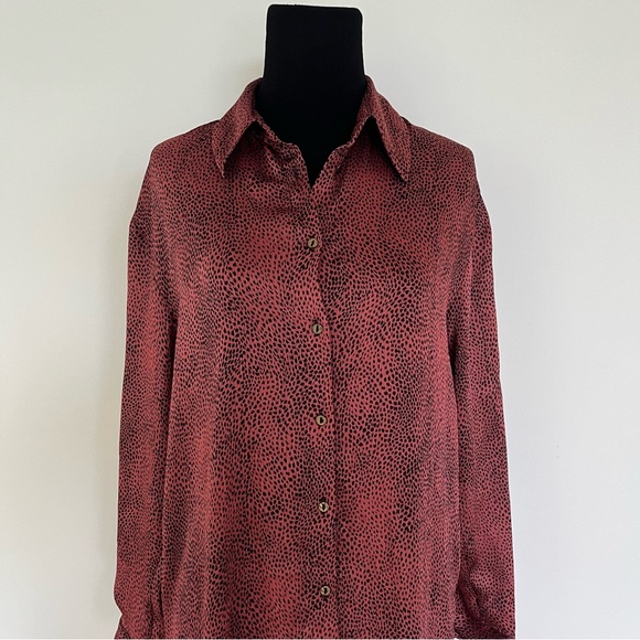 Zara red leopard print dress. Size small NWOT - Picture 8 of 16